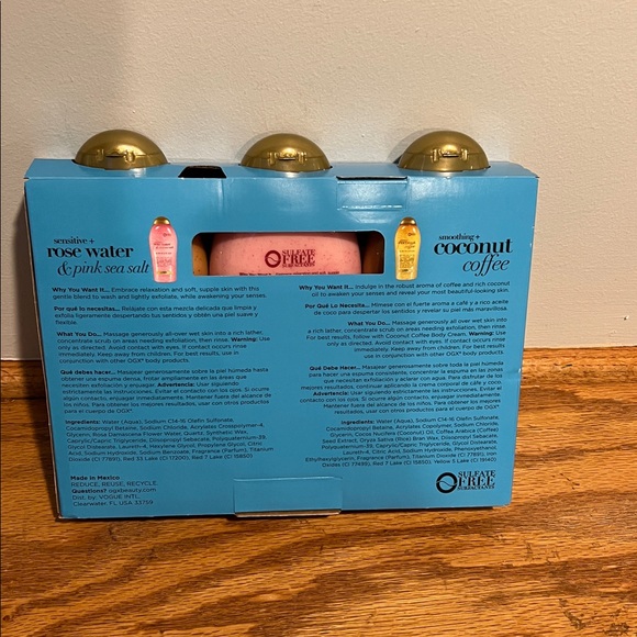 Coconut Coffee and Rose Water Scrub & Wash Set - Picture 3 of 9